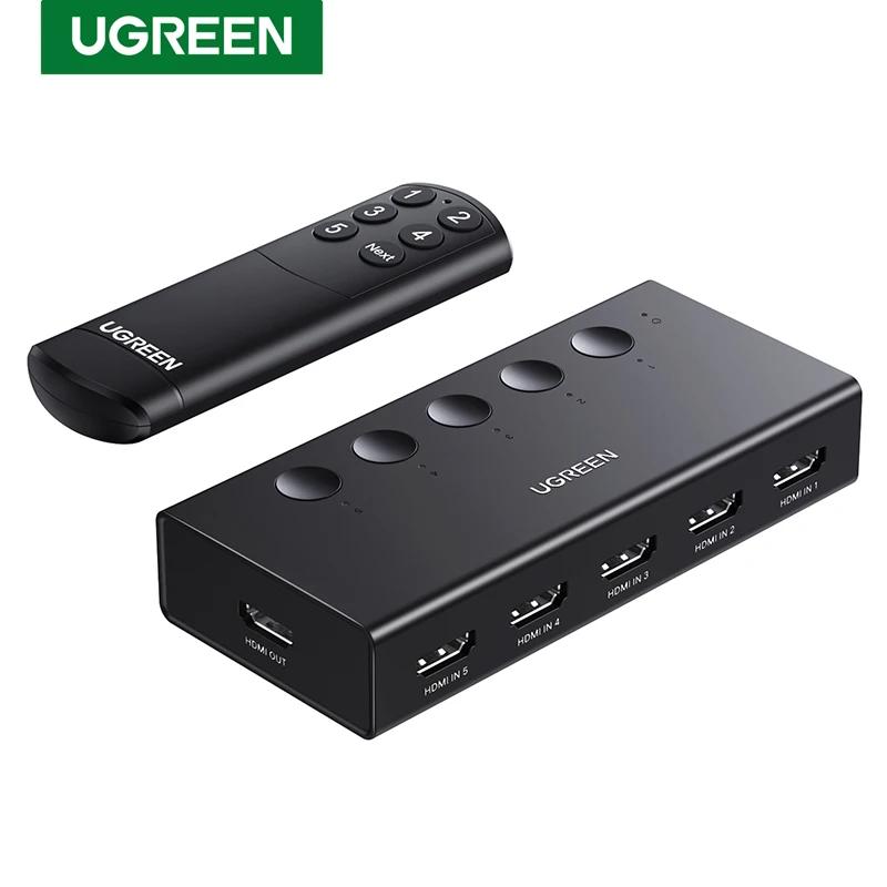 UGREEN HDMI ġ, HDMI й,  5 Ʈ, HDMI ó ñ , 3D CEC HDR HDCP2.2 PS5/4, 5 in 1 Out, 4K @ 60Hz
